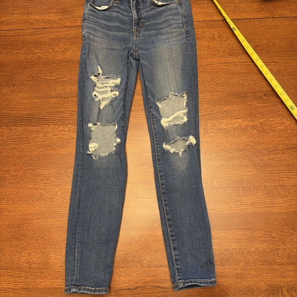 American Eagle Outfitters Next Level Stretch Jeggings Size 6 Regular Distressed
